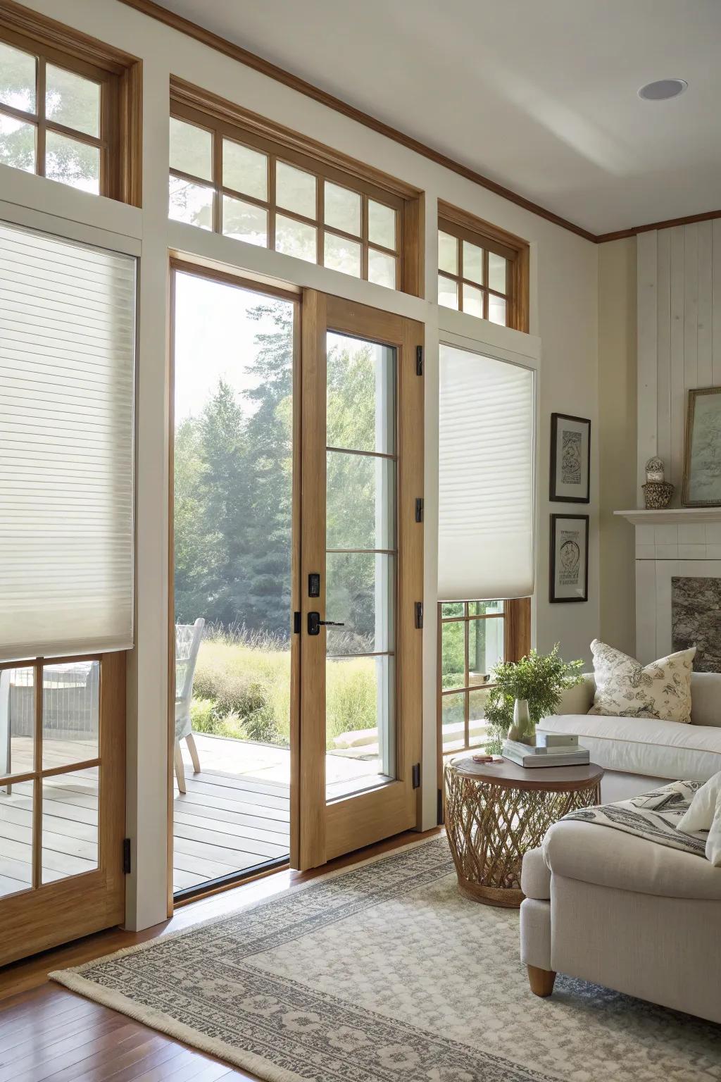 Air pocket screens offer energy efficiency and style.