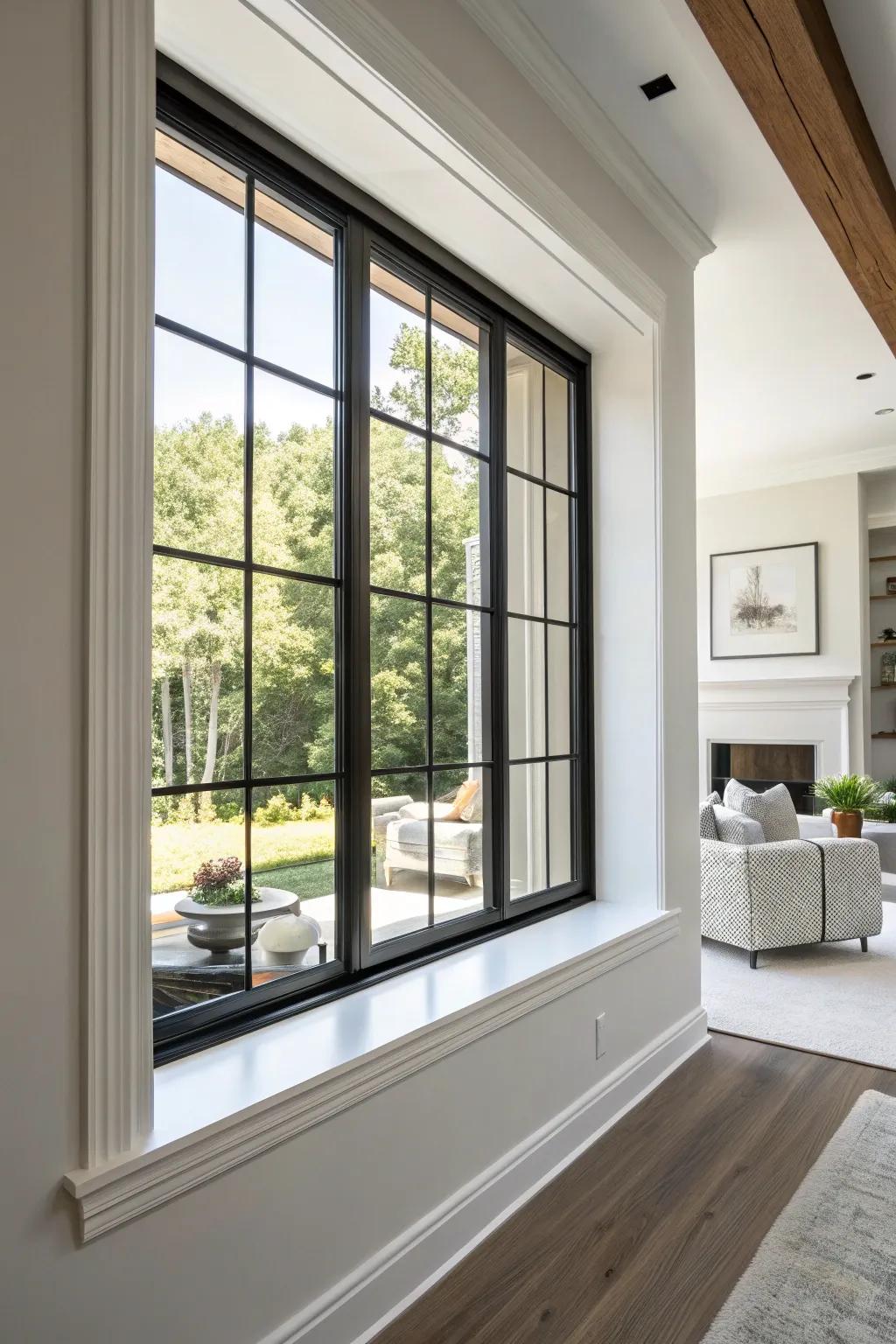 Intense comparison trim makes a daring statement.