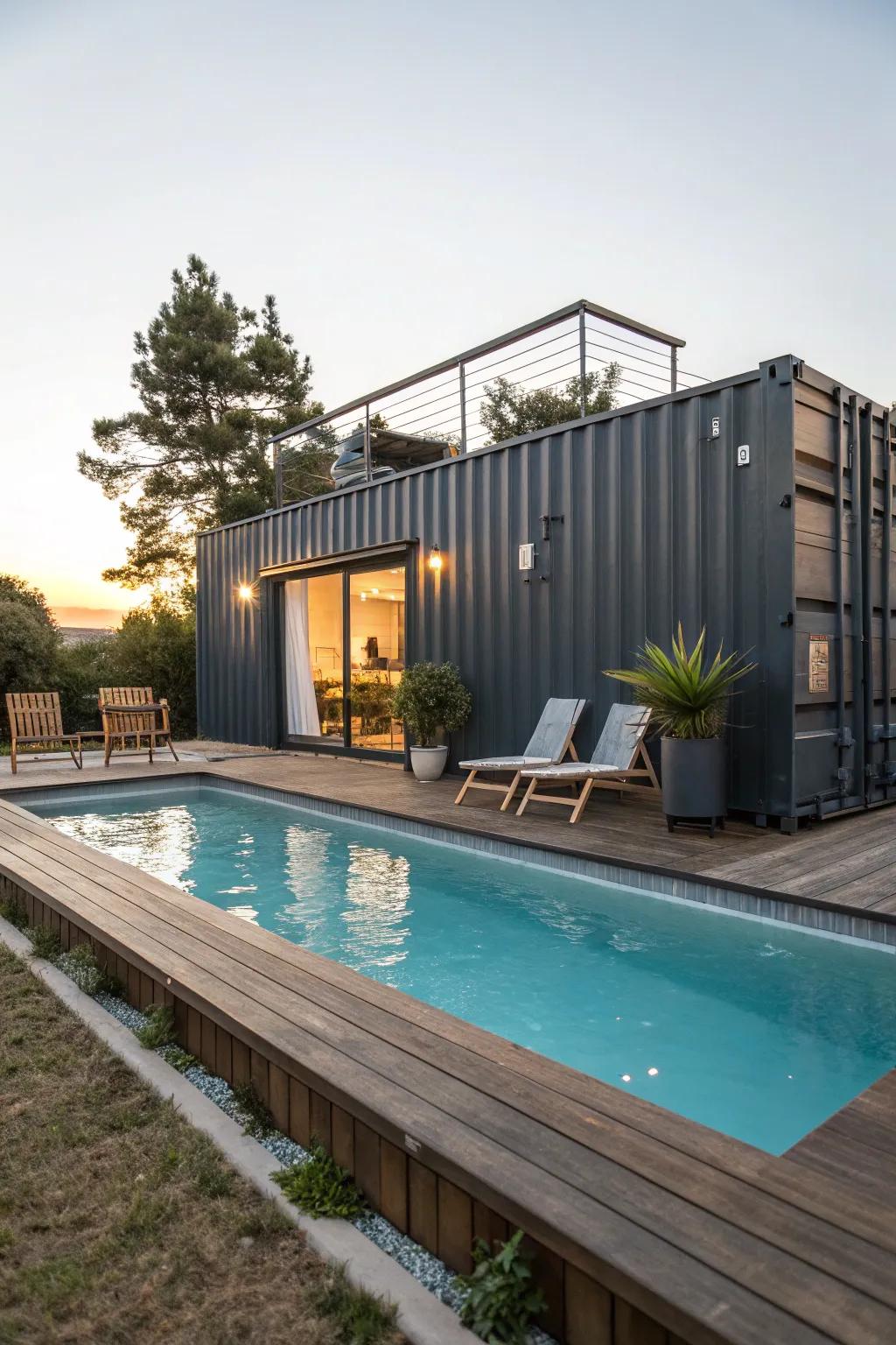 Transform old storage units into stunning pool decks that captivate and inspire.