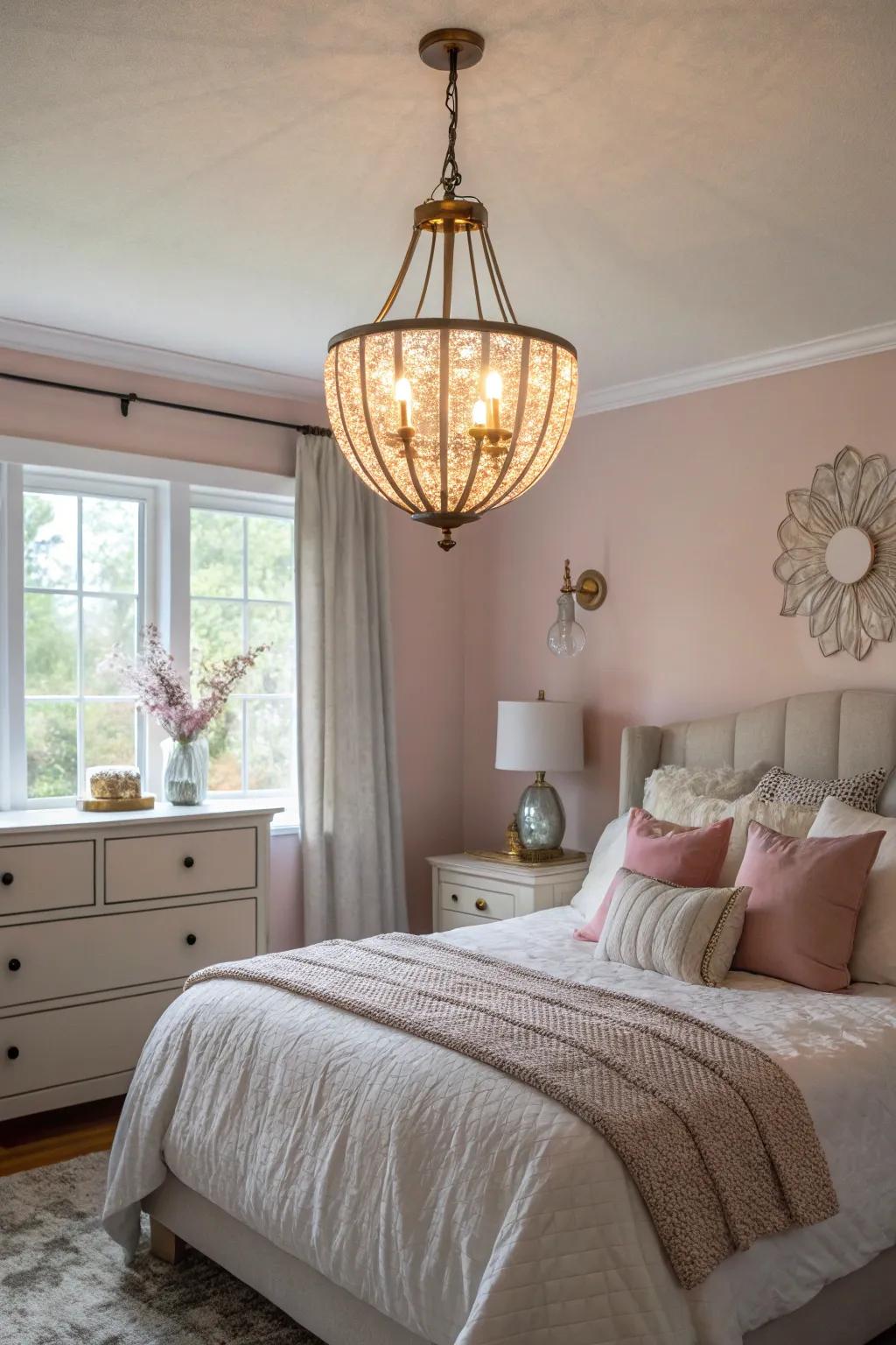 Striking lighting adds elegance and draws focus.