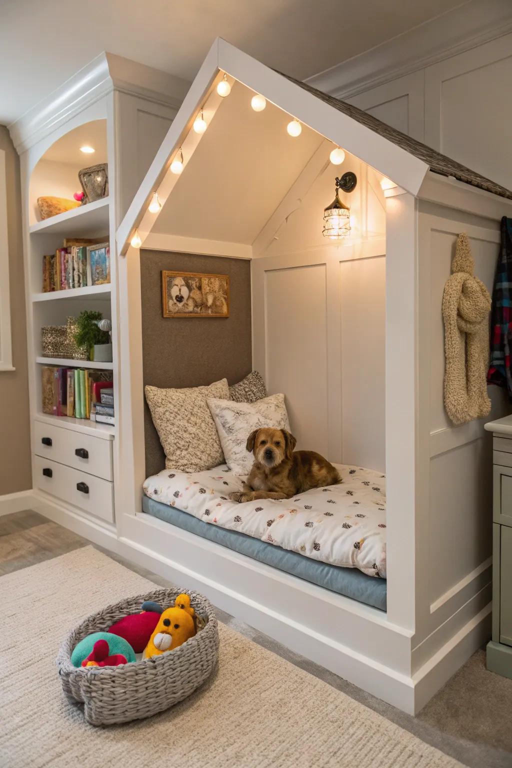 An inviting corner for your cherished animal.