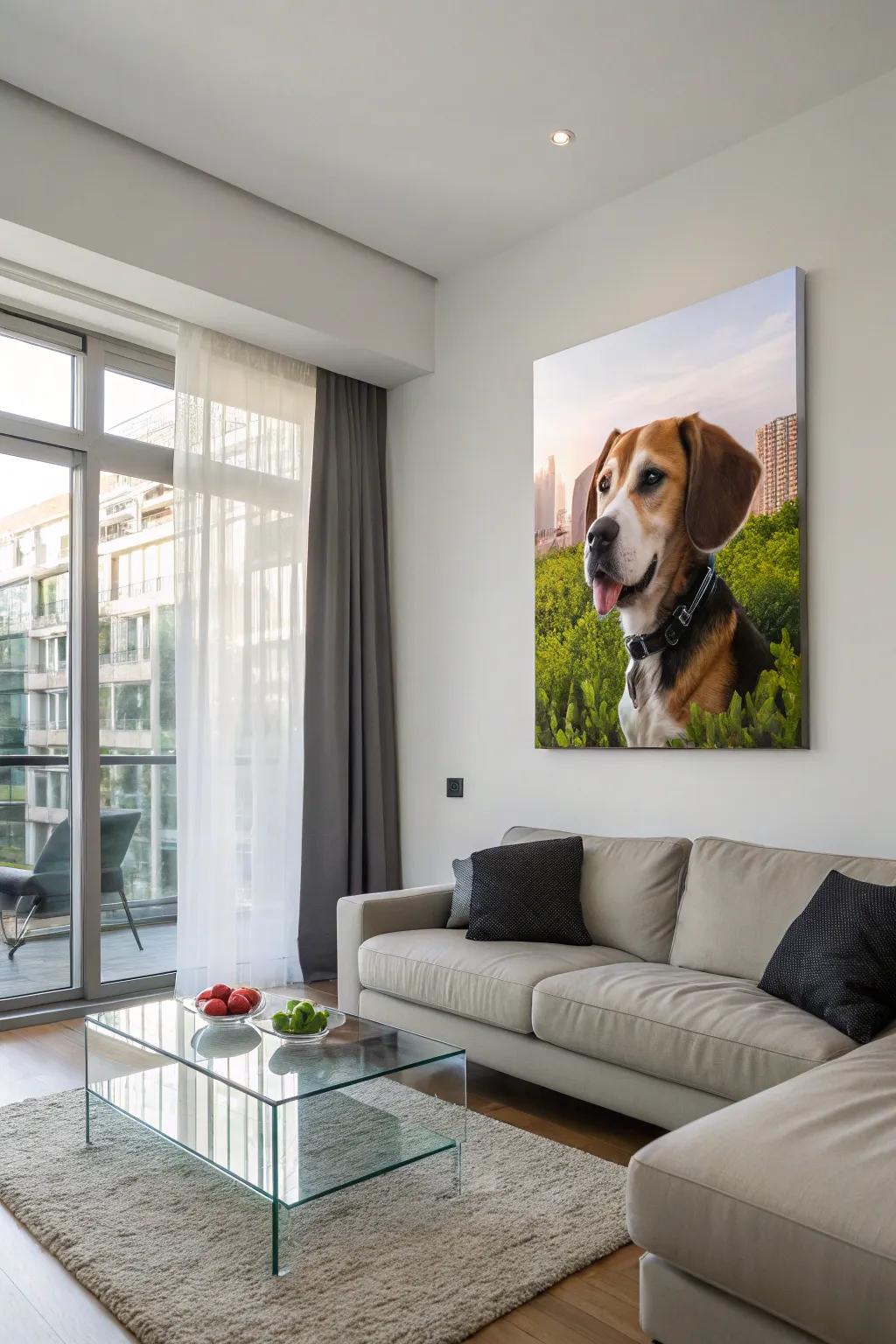 A personalized art reproduction that captures cherished memories.