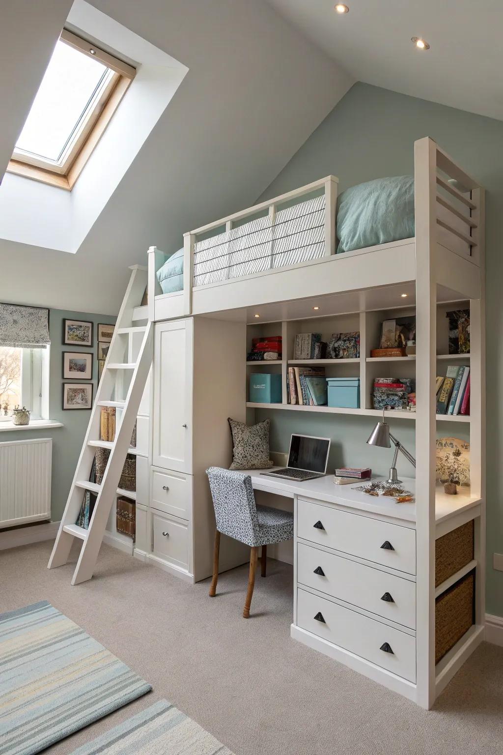 Multi-functional furniture maximizes space and style.