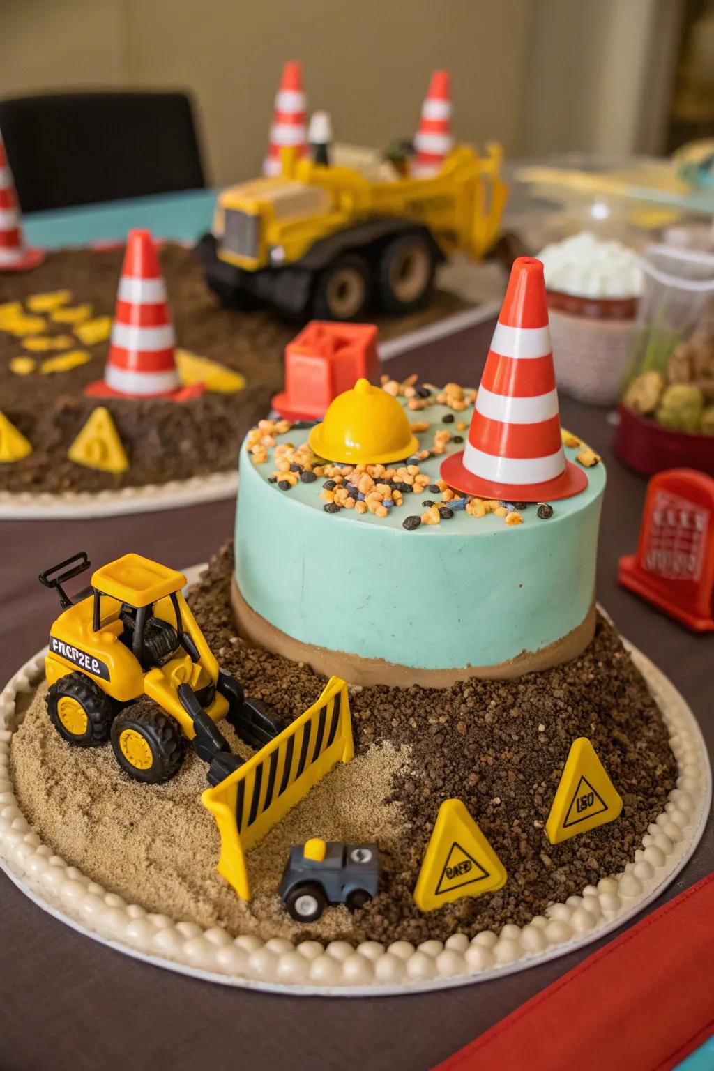 A building-inspired cake suitable for little builders.