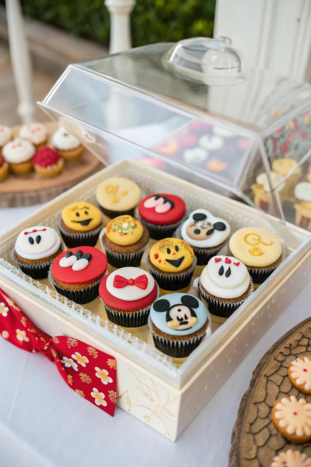 Tiny cakes offer a sweet and lovely token selection that guests will thoroughly enjoy.