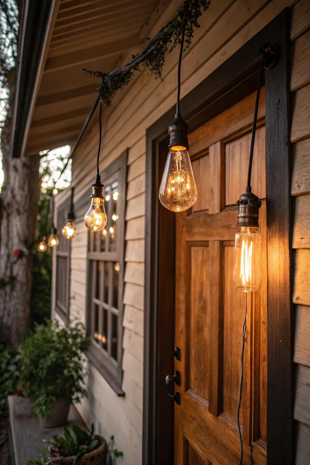 Retro glow bulbs add nostalgic charm and character.