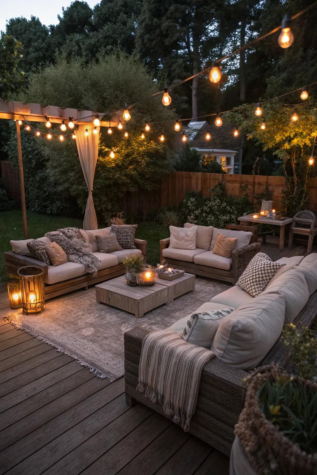 A subterranean lounge brings an opulent touch.