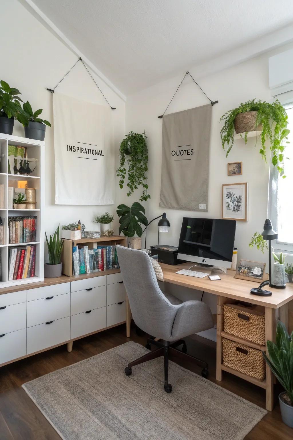 Typography banners inspire with uplifting and motivational messages.