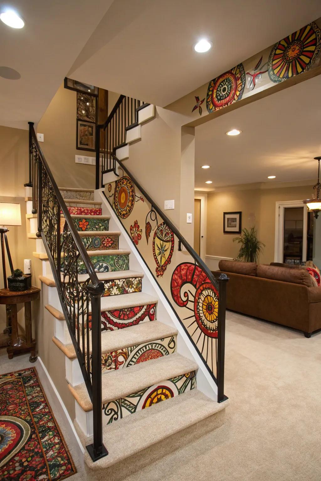 Artistic railings turn your staircase into a masterpiece.