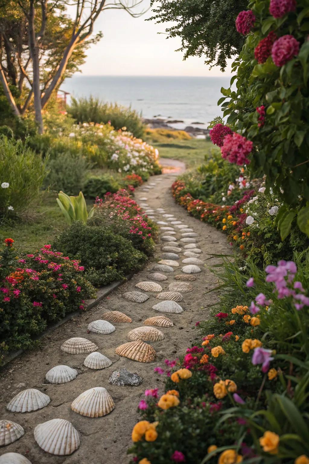 A shell path makes for a tactile experience.
