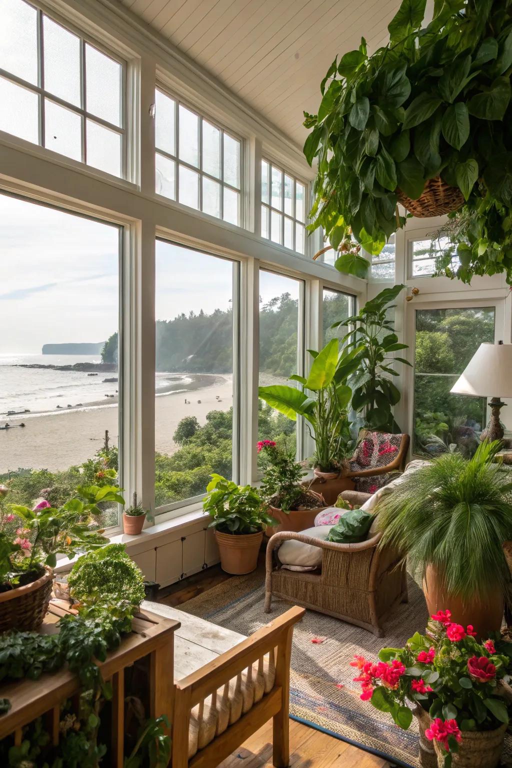 Greenery breathing life into your interior.