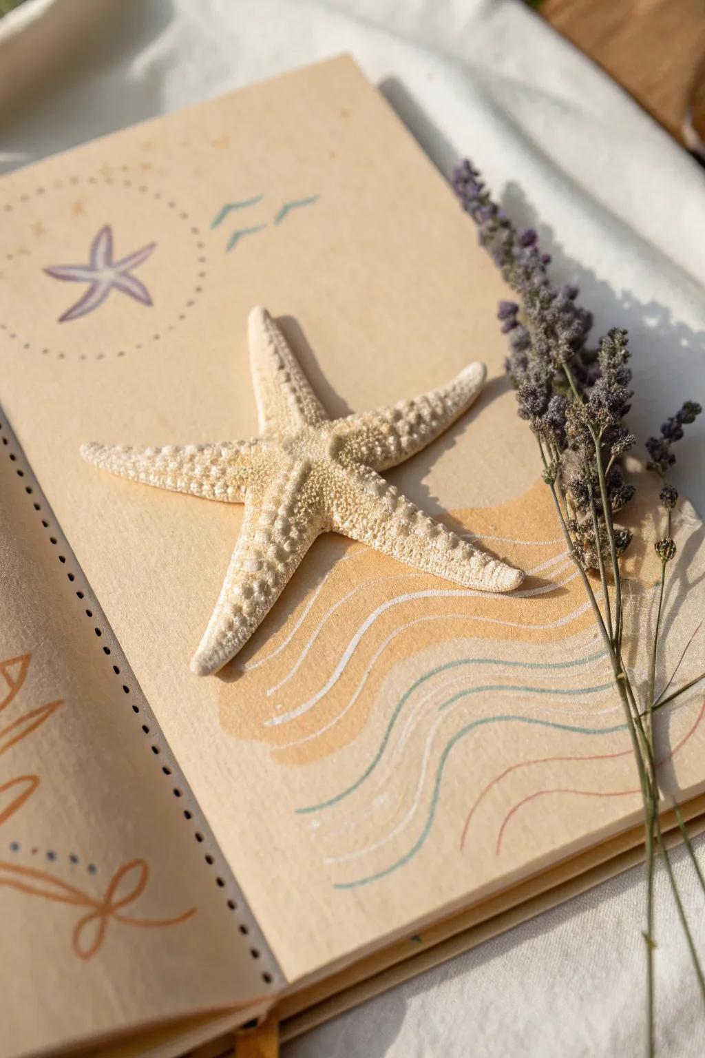 Immerse yourself in coastal charm with starfish details 🌊✨