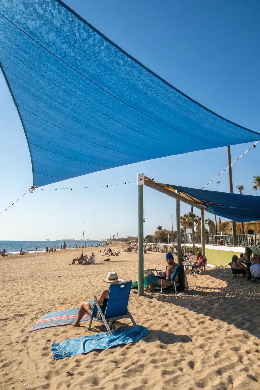 Shade sails offer modern and diverse protection from the sun.