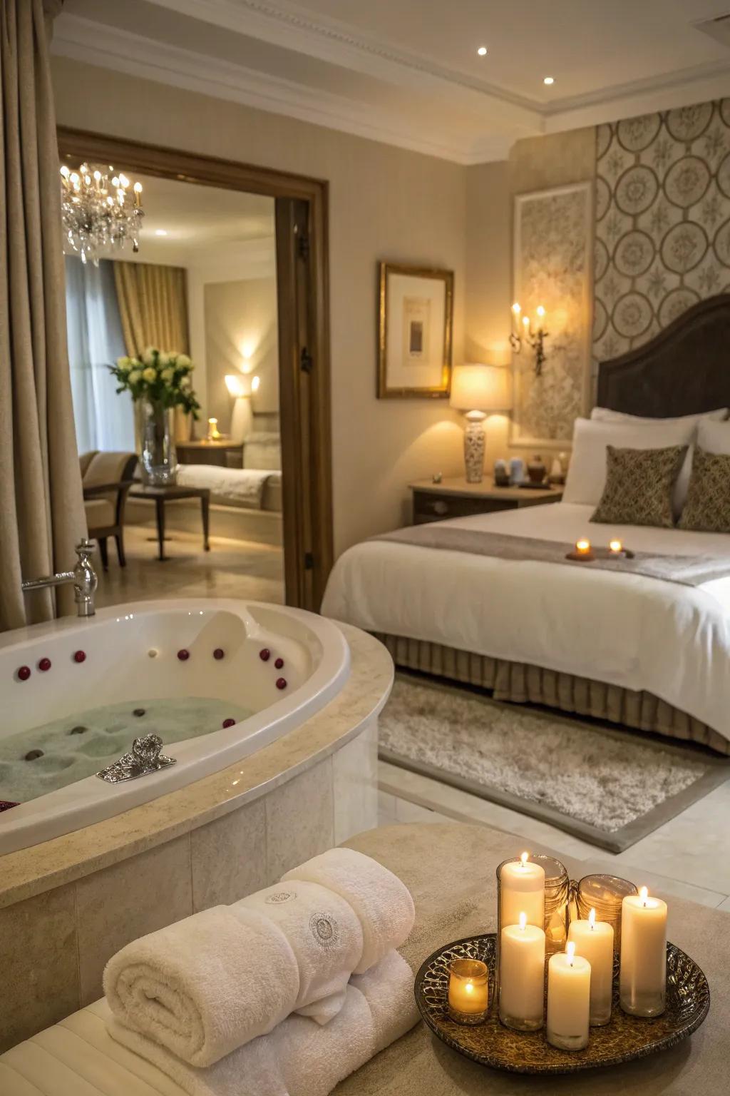 Transform your bedroom into a personal spa with relaxation sets.