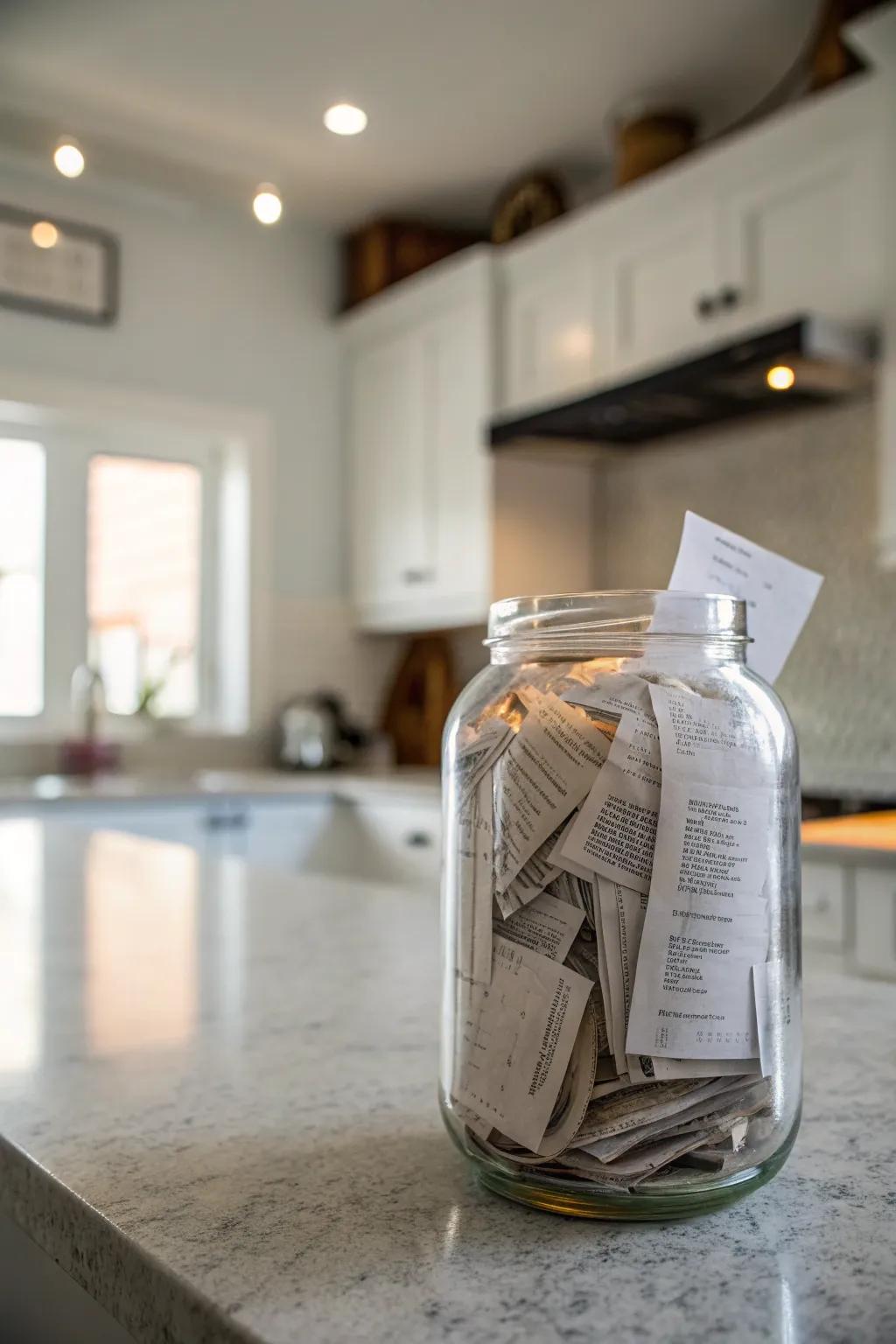 A straightforward method to gather and handle receipts.