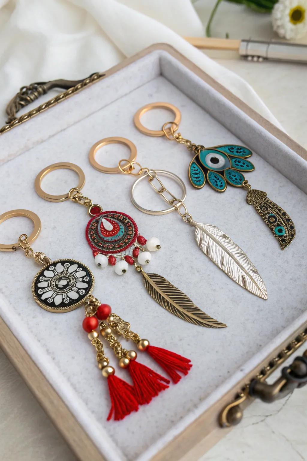 Handcrafted charms that are both stylish and functional.