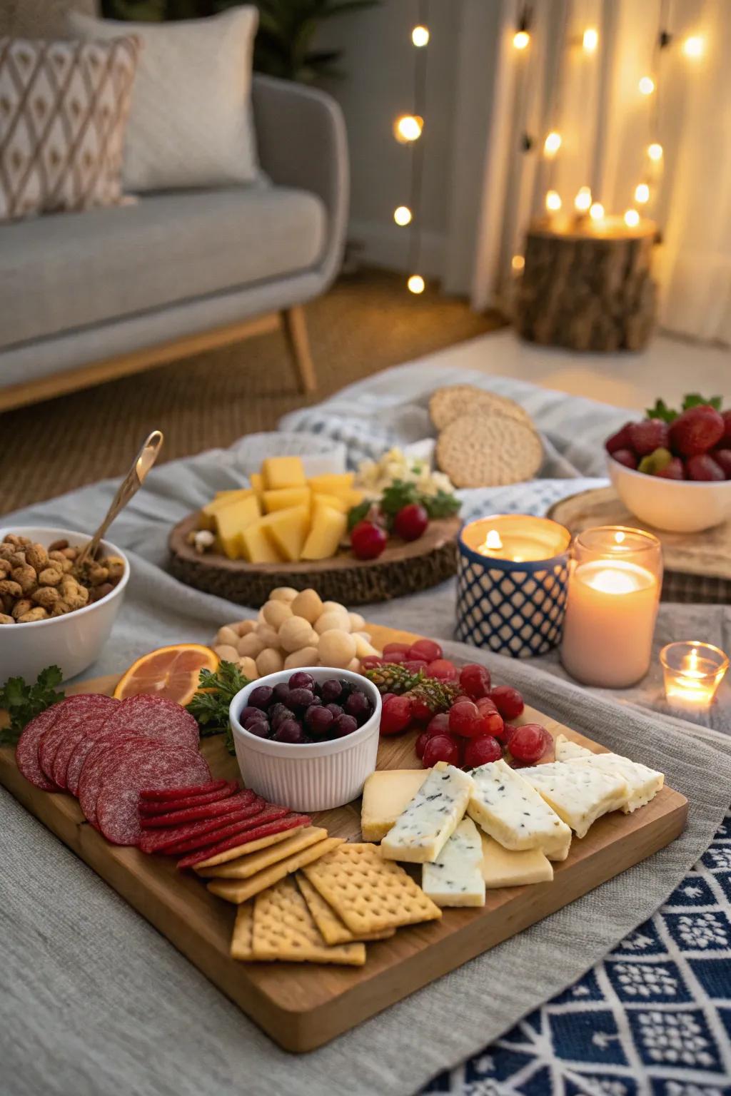 An informal gathering setting featuring a comfortable and welcoming ambiance.