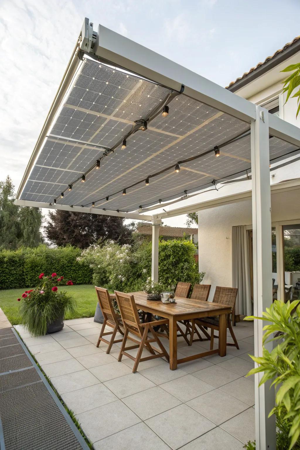 Power-harvesting canvas wraps blend style with sustainability.