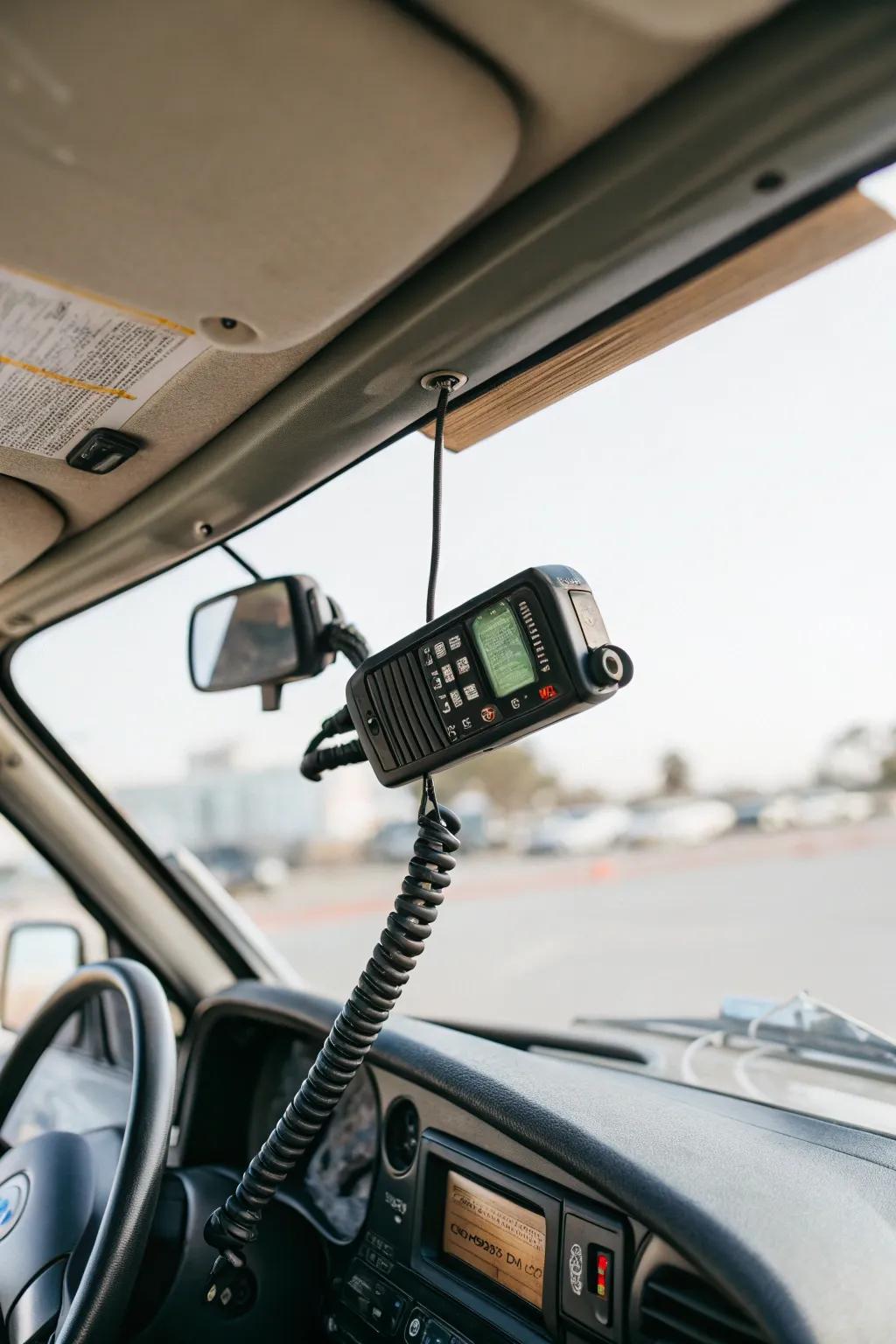 A minimalist sun visor clip-on enabling effortless access.
