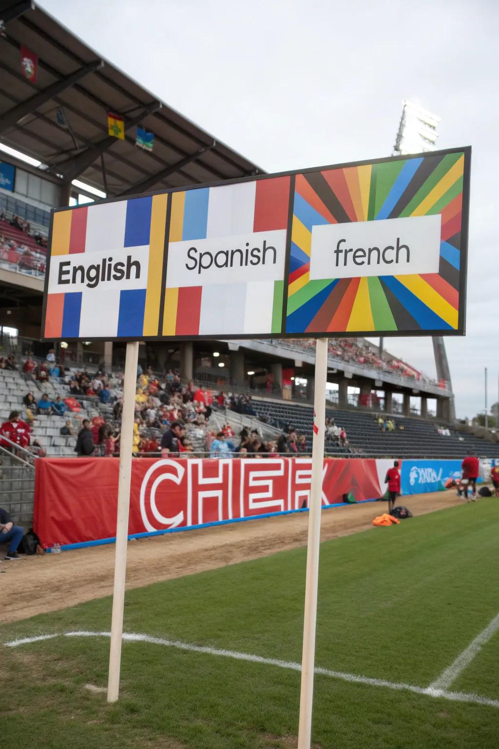 Multilingual cheers create a sense of inclusivity.