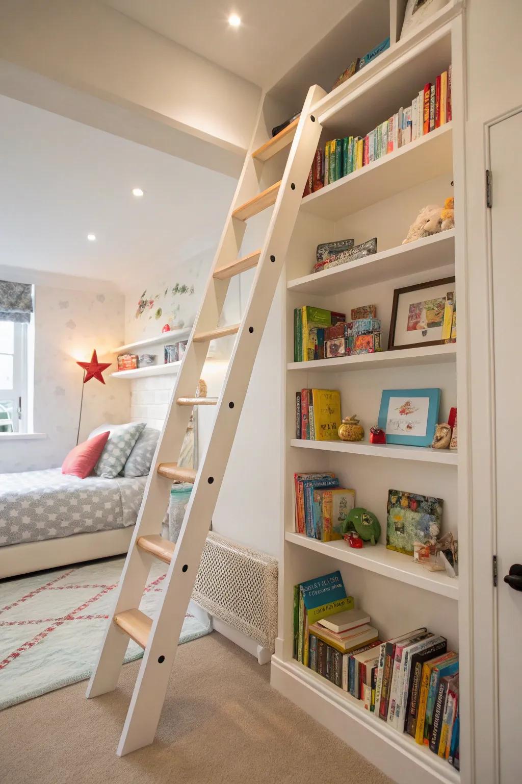 Fixture stepladders proffer chic and functional storage.