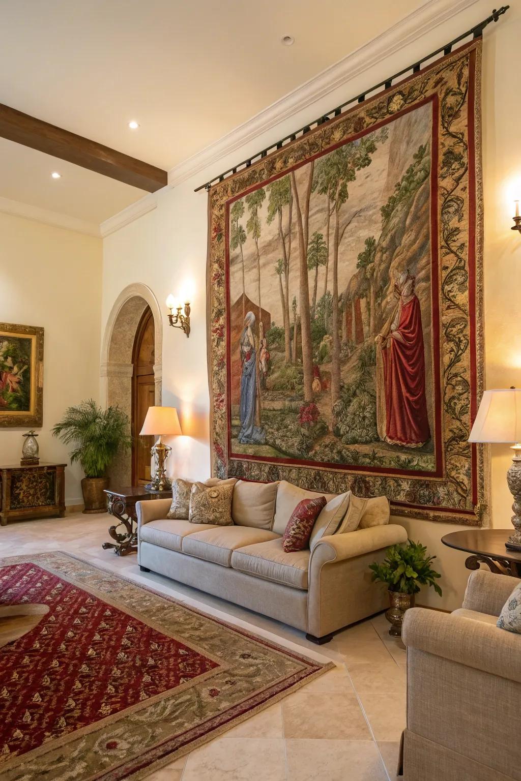 Faith-inspired textiles introduce warmth and rich character into your décor.