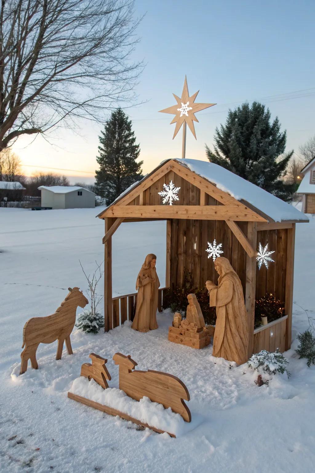 Capture the essence utilizing a platform Nativity vista.