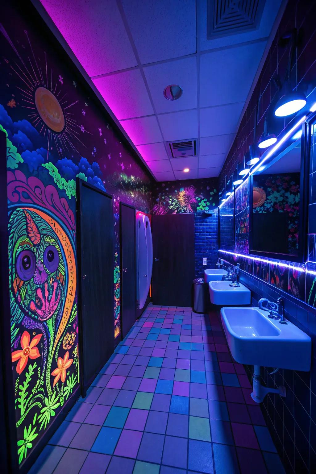 Spellbind guests with an ultraviolet theme.