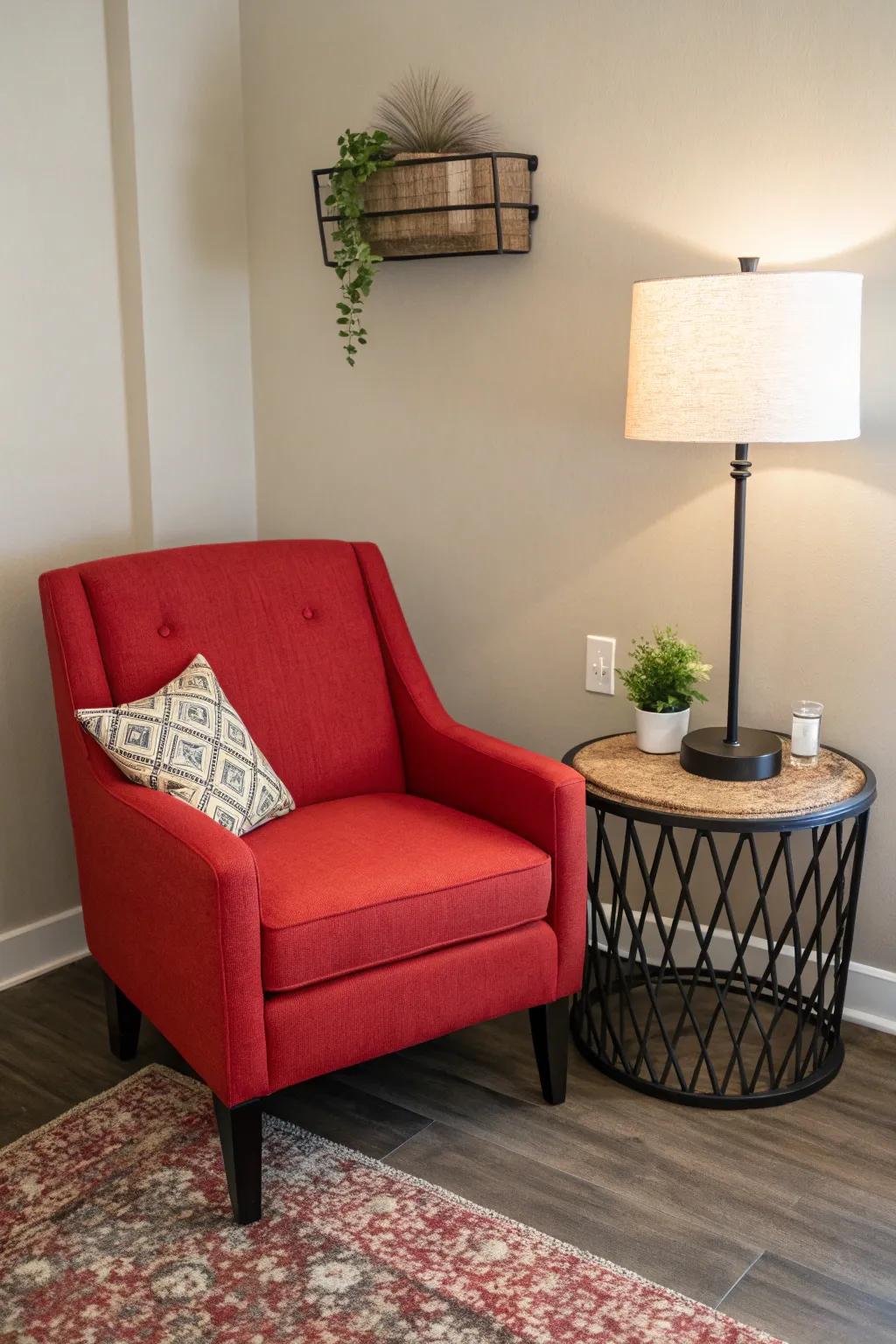 A signature chair can transform your corner.
