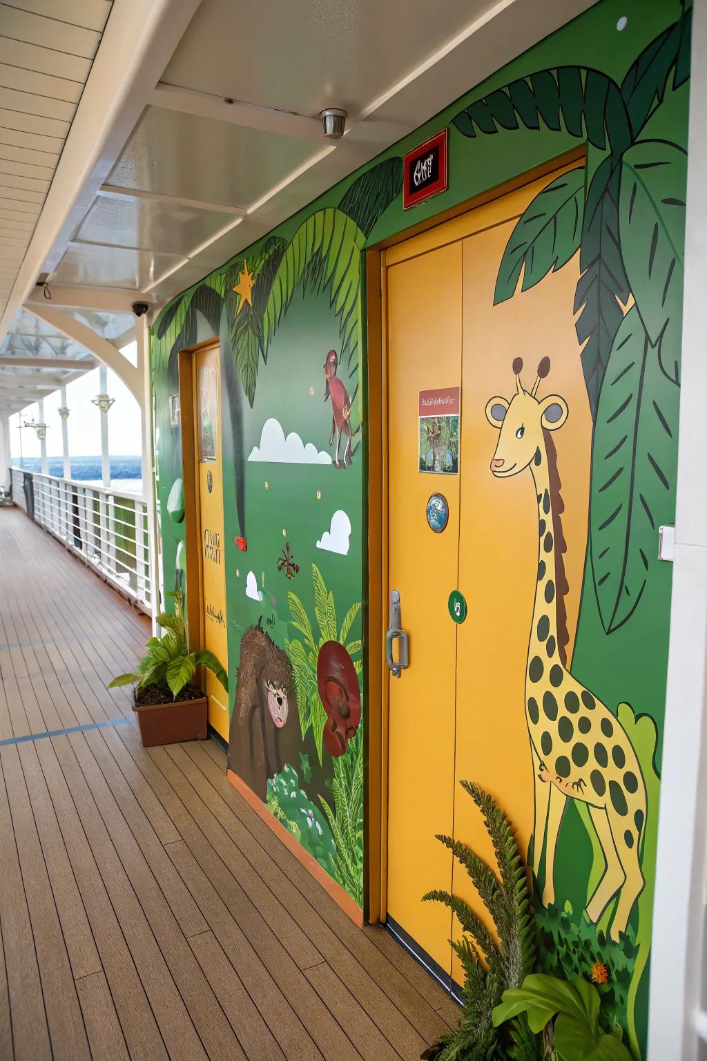 With a safari-themed cruise door, you can add some adventure.