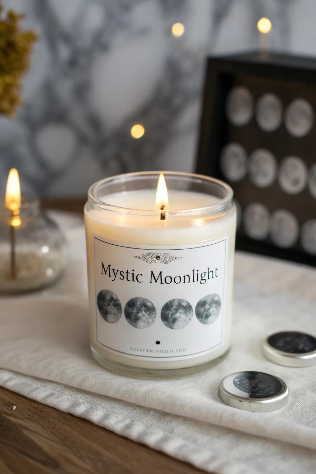 Enigmatic Moonlight Candle for Enchanting Evenings
