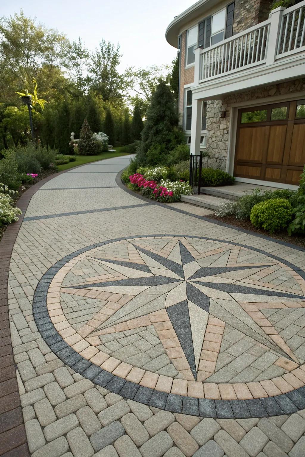 Bespoke patterns can infuse your driveway with individual expression.
