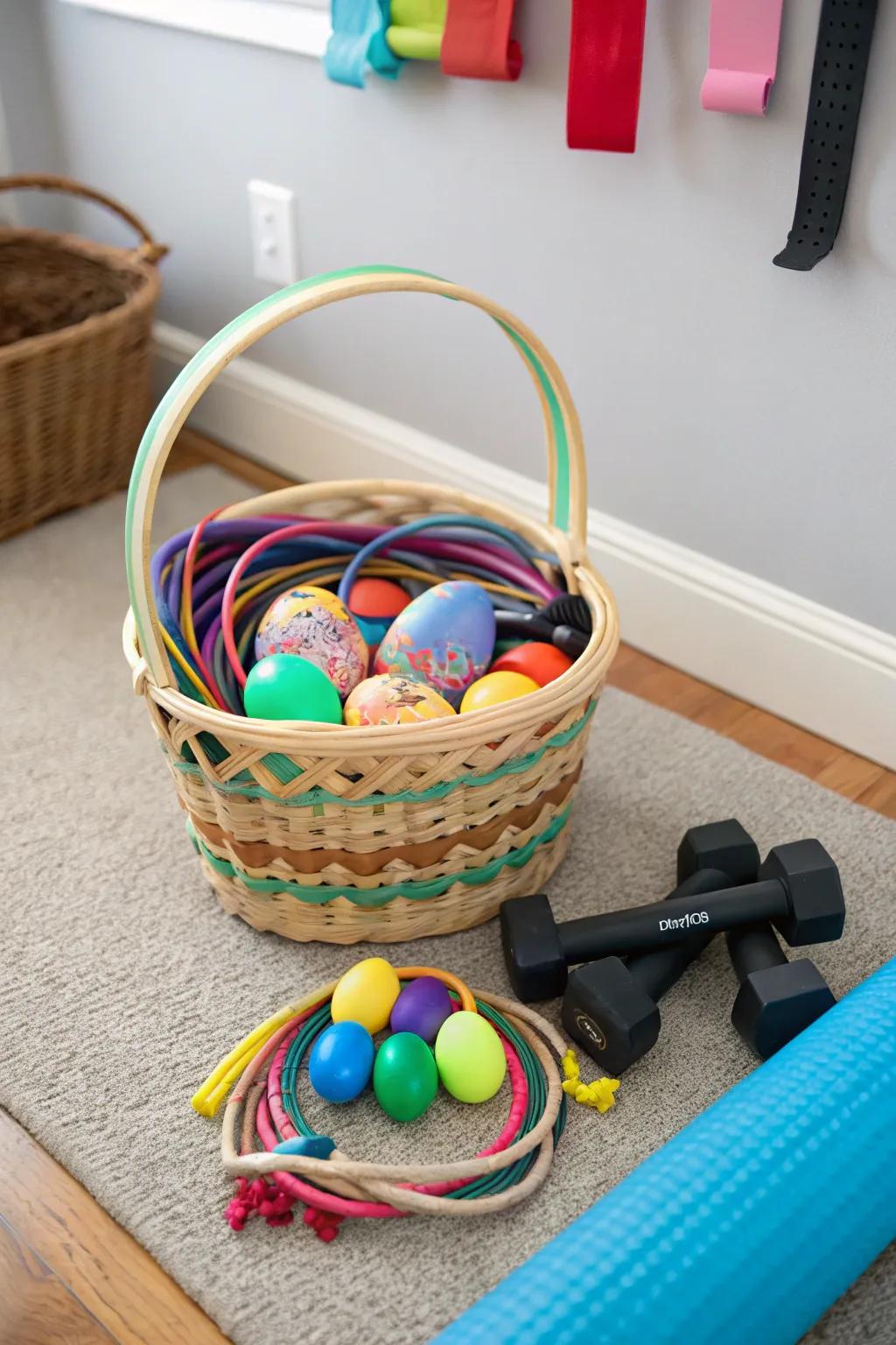 Encouraging a healthy lifestyle with fitness gear.
