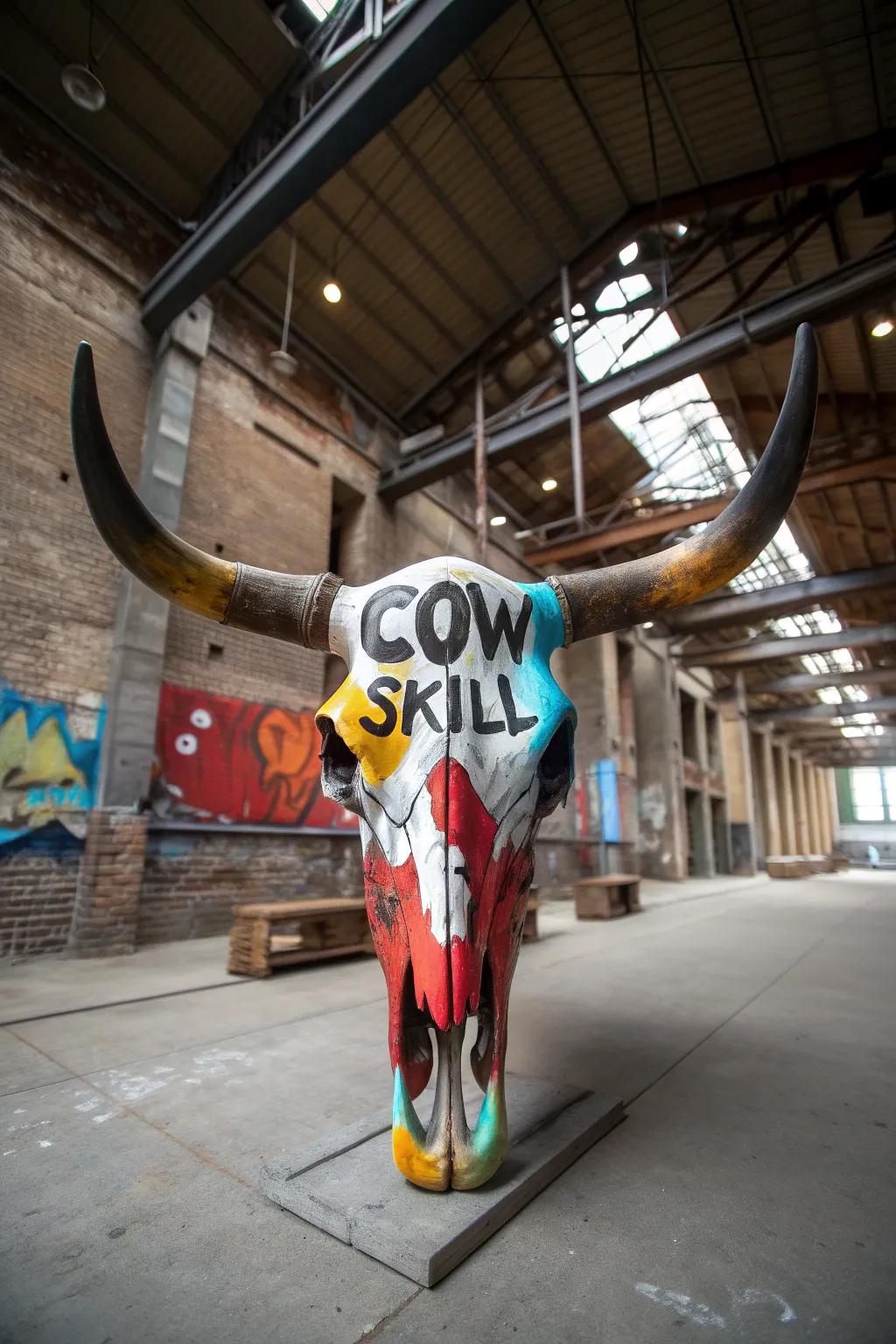 Street art instills an urban edge into classic décor.