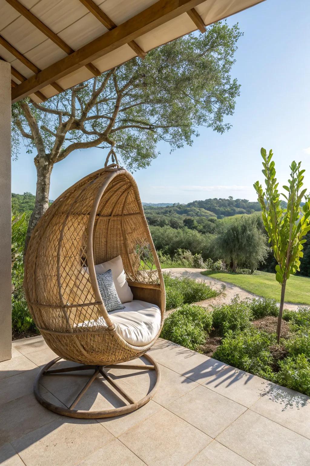 Connect with nature through natural components.