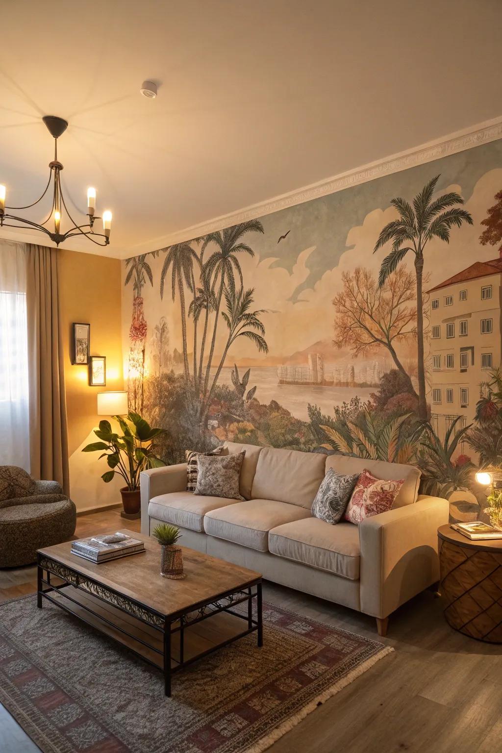 A breathtaking mural revamping the quarter into an art emporium.