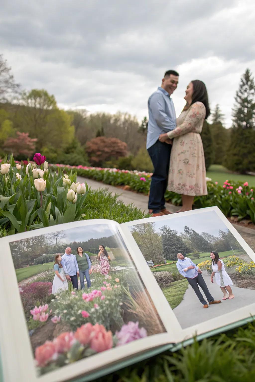 Family and friends enhance the warmth of an engagement chronicle.