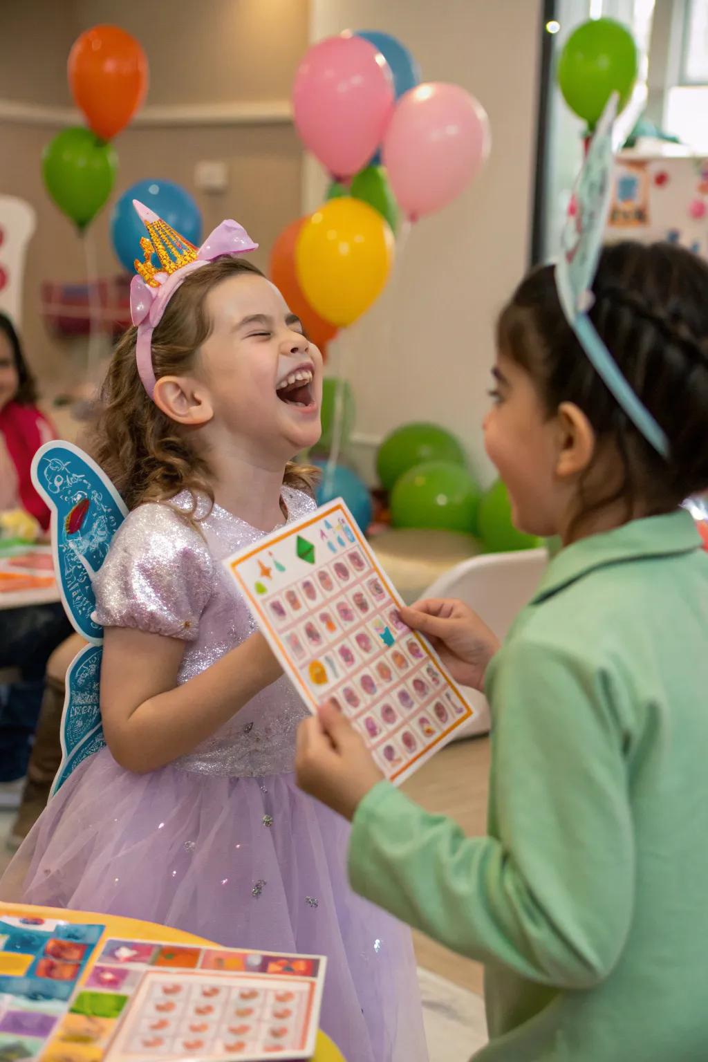 Bring fun to the party with a lively game of fairy bingo.