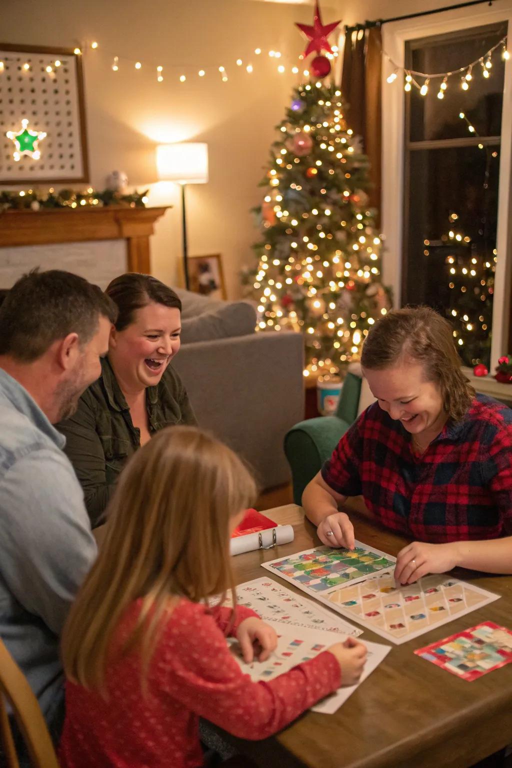 Partake in a merry Christmas bingo night.