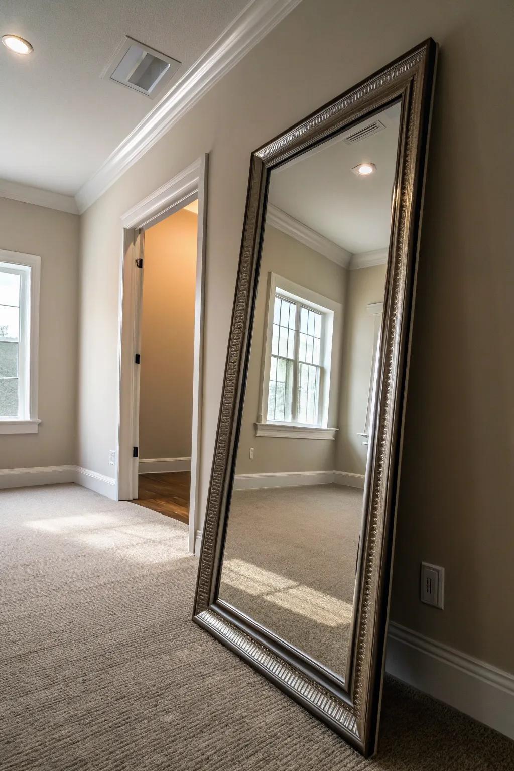 Mirrors enhance the light and space in your home.