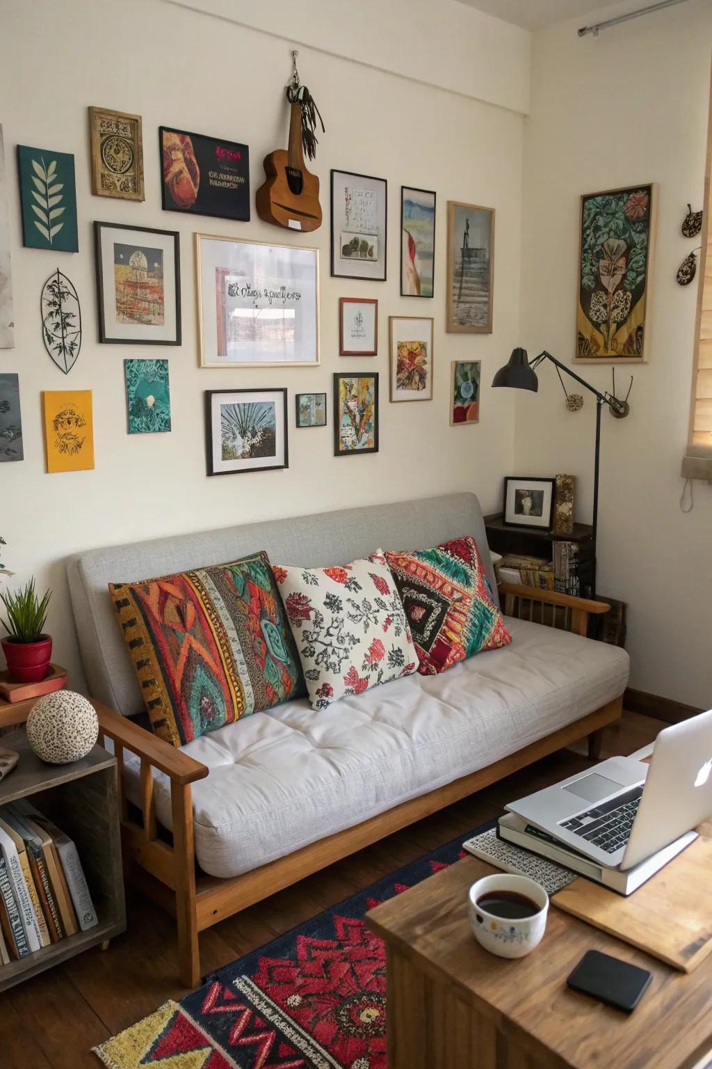 Quirky decorations add vibrancy and character to your office.