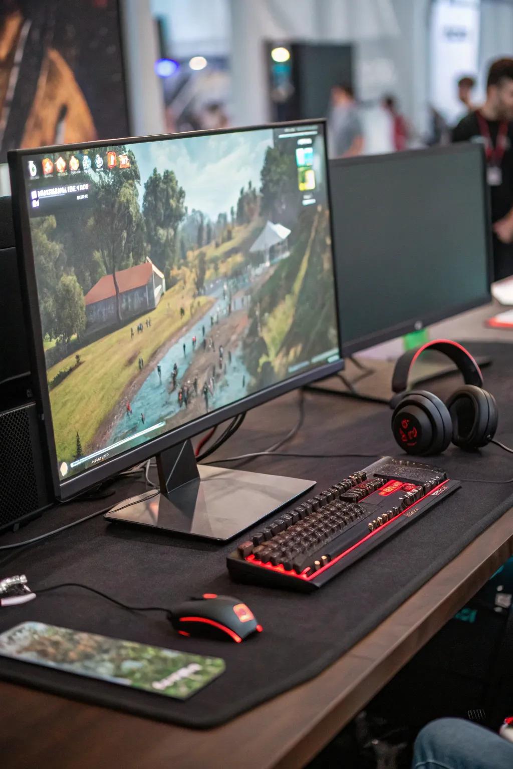 Expanded view monitors offer an expansive and uninterrupted view.