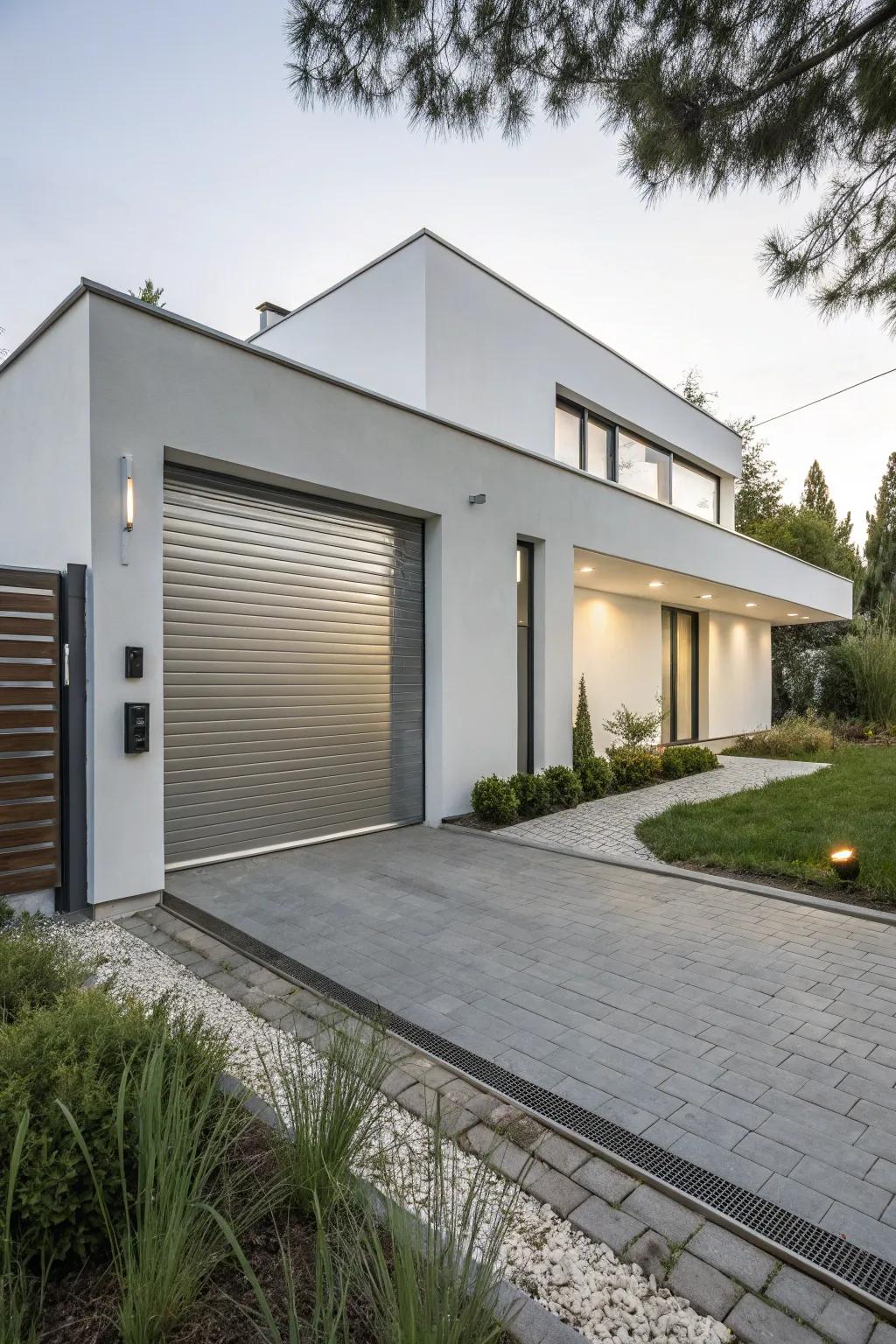 Metallic finishes add a futuristic and sleek touch to your home's exterior.
