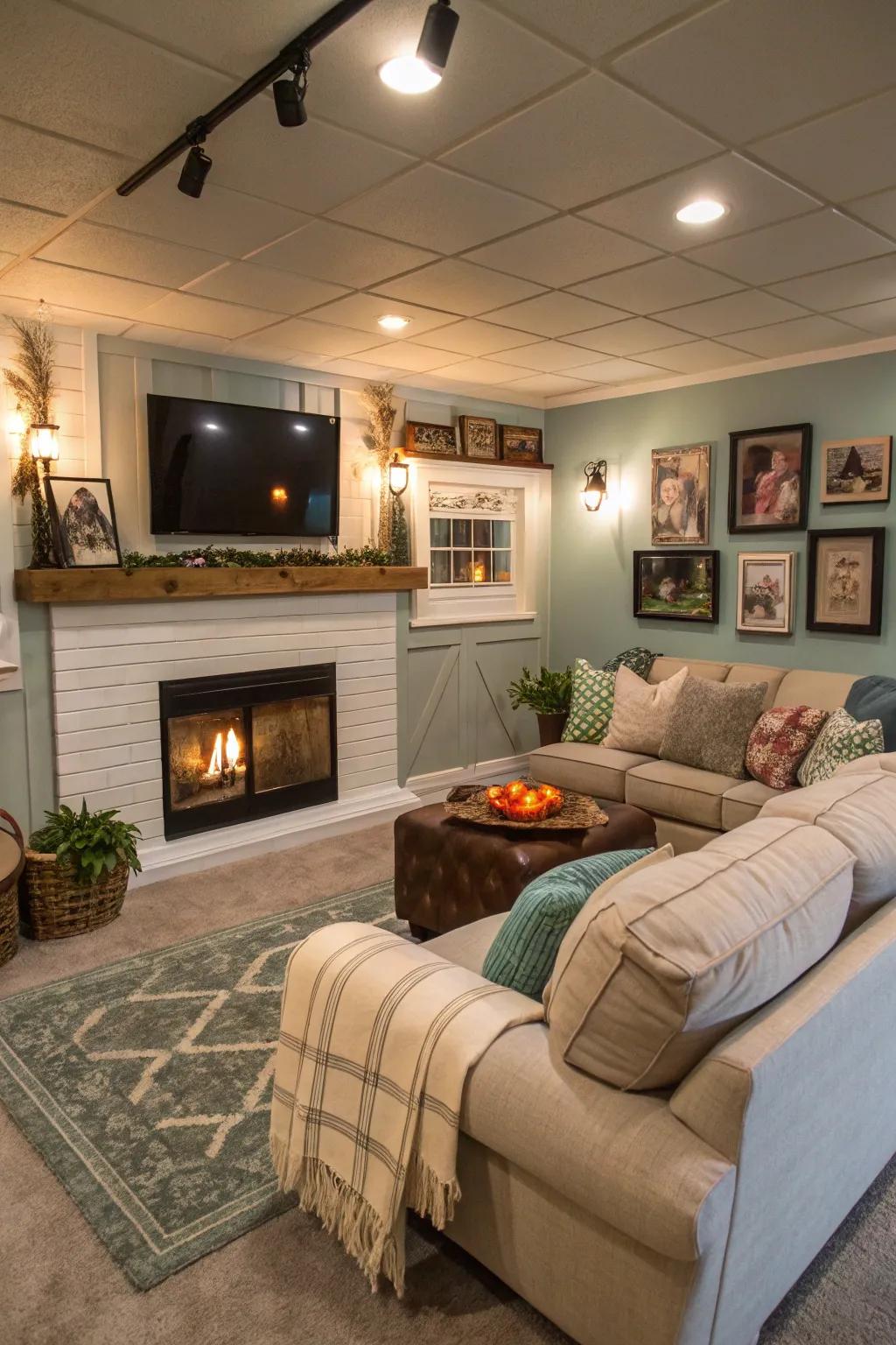 A relaxing lounge is suitable for unwinding after a long day.