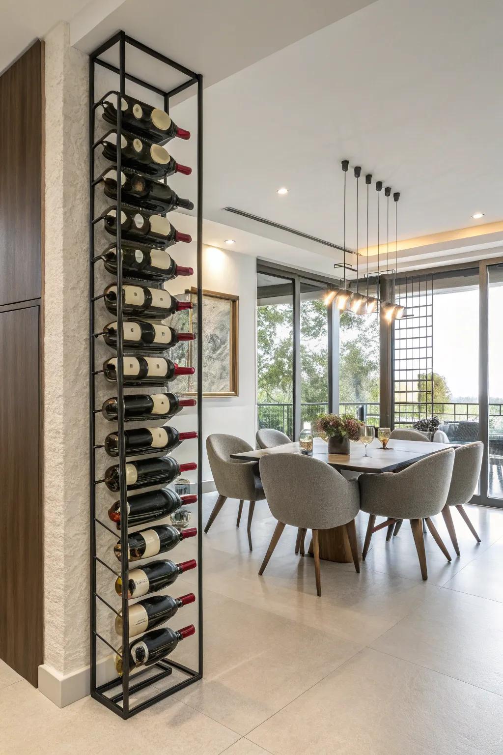 Store and display with a unique wine display.
