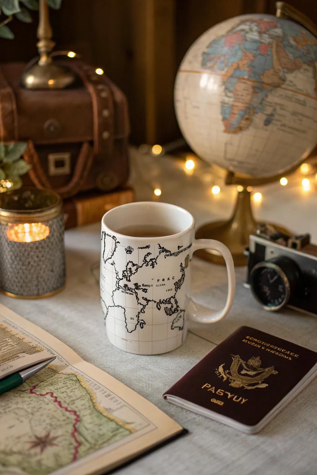 A mug that maps out unforgettable memories.