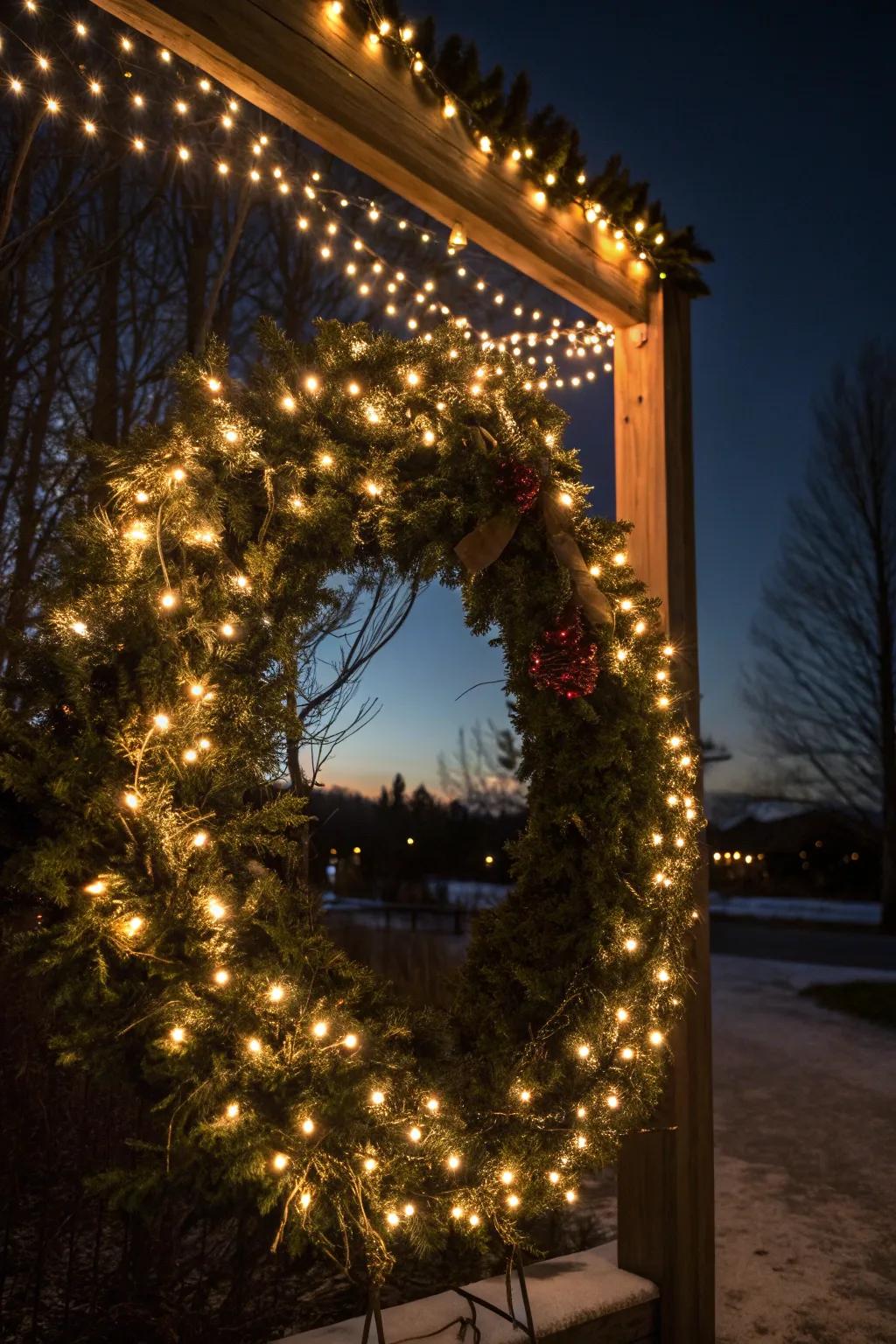 Encapsulate your garland in light, producing an illuminated spectacle.