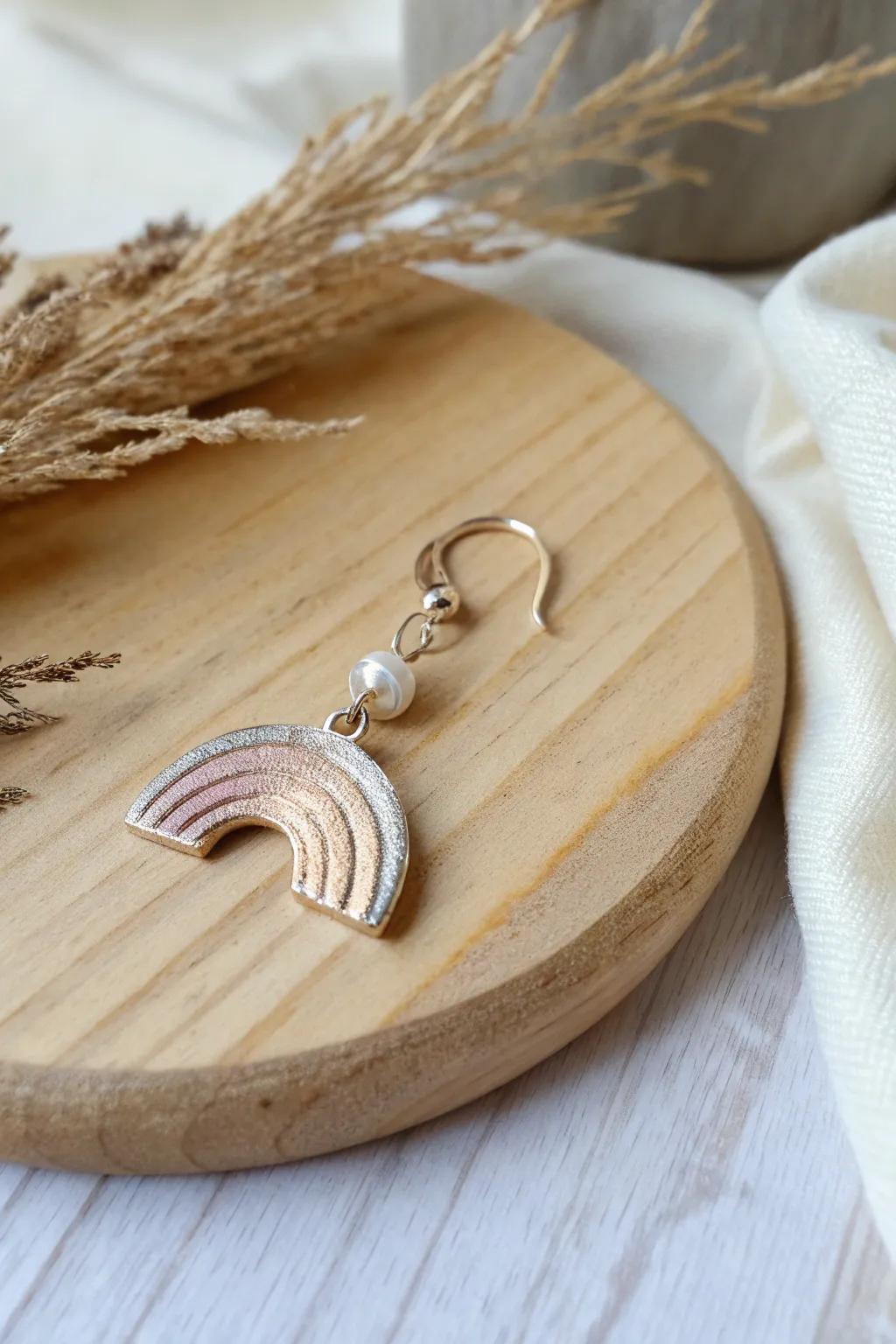 With handcrafted gleaming clay earrings that shimmer with every turn, you may elevate your look.