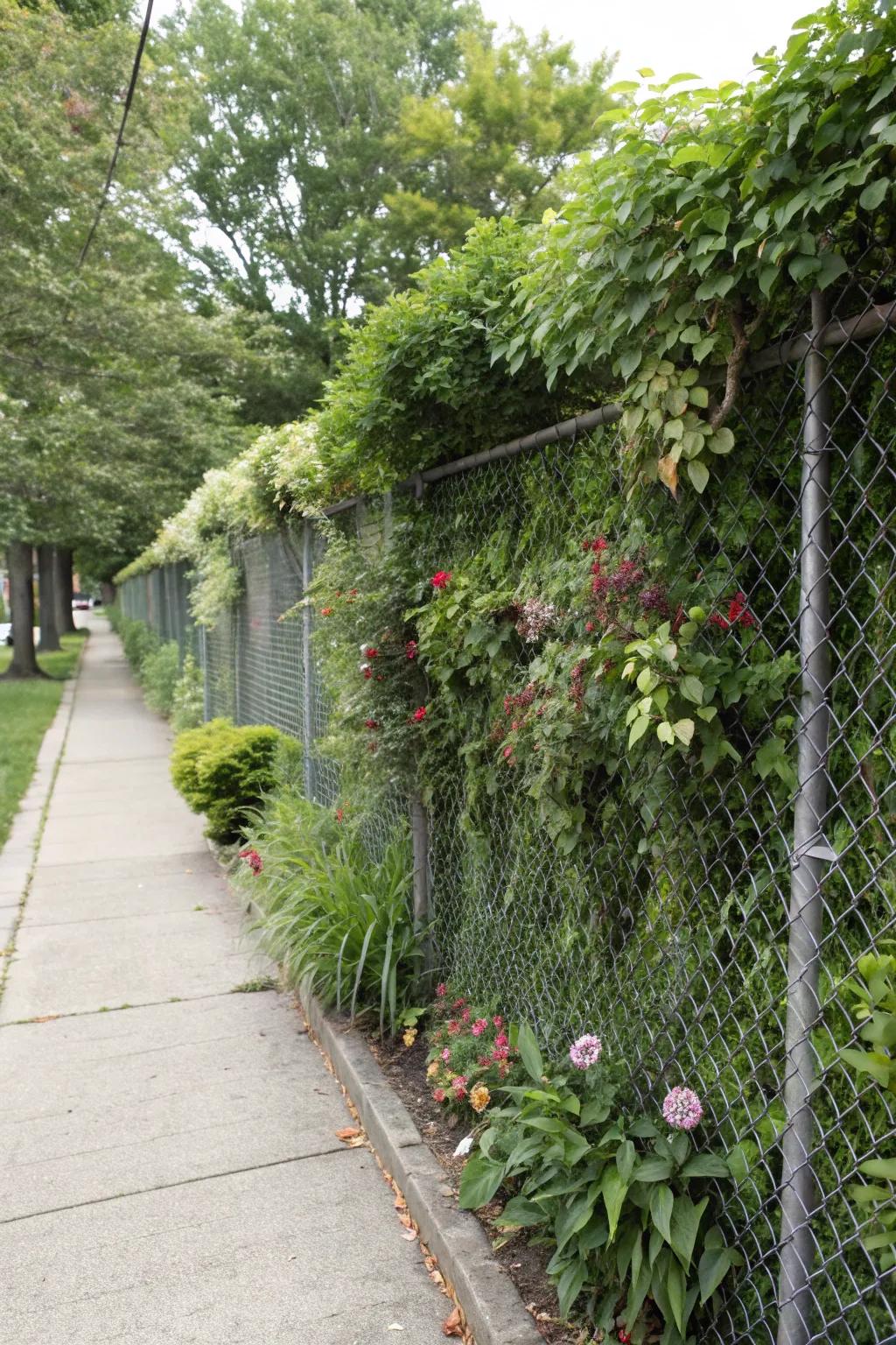 Living walls enhance privacy with nature.