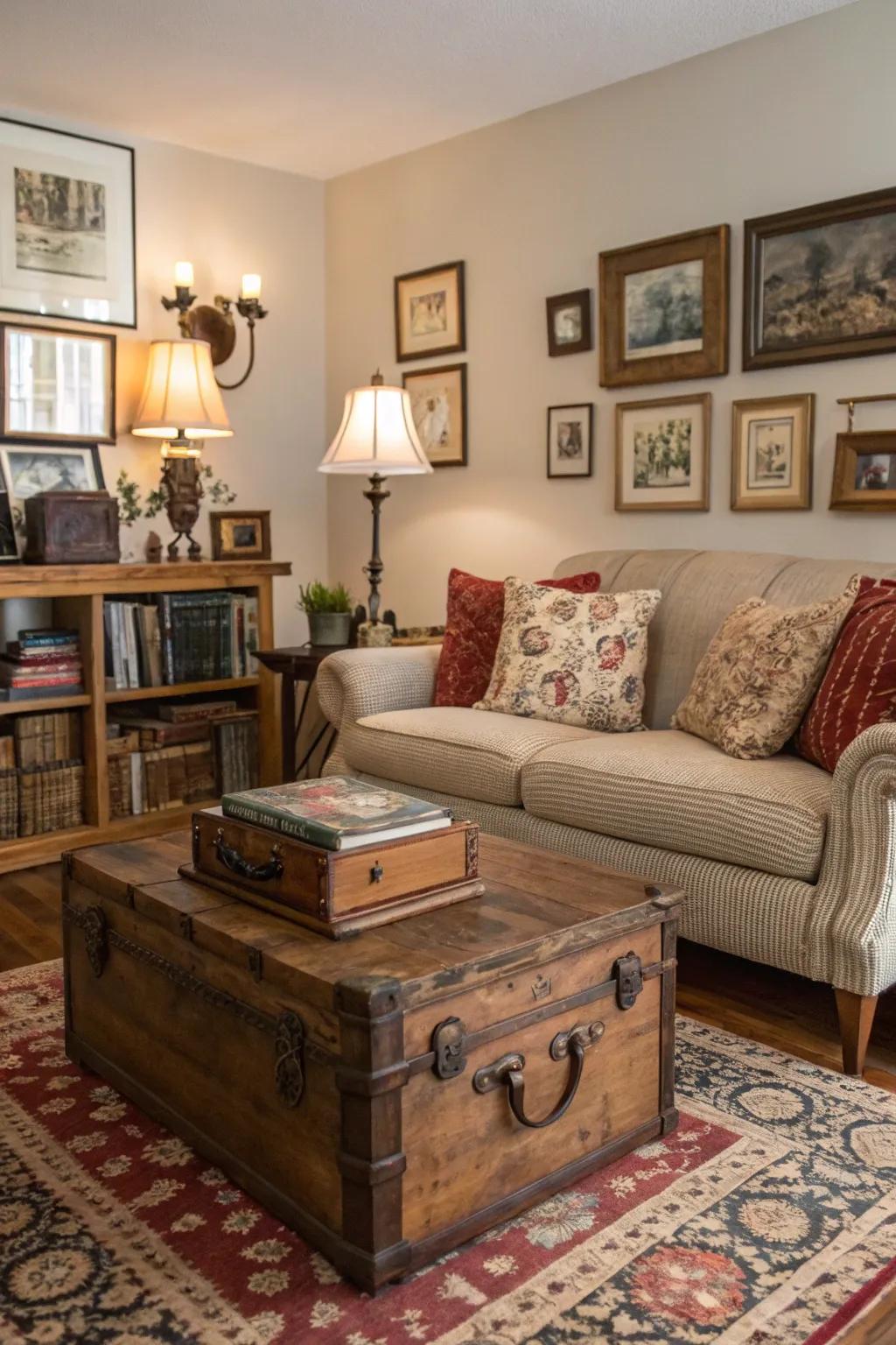 Vintage discoveries contribute persona and genuineness.